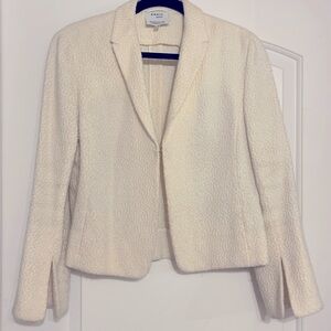 Akris Punto Bergdorf Goodman Size 6 Cream Blazer Jacket